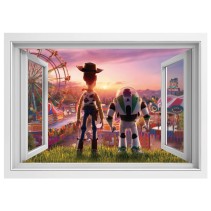 Ventana 3d paredes toy story 4